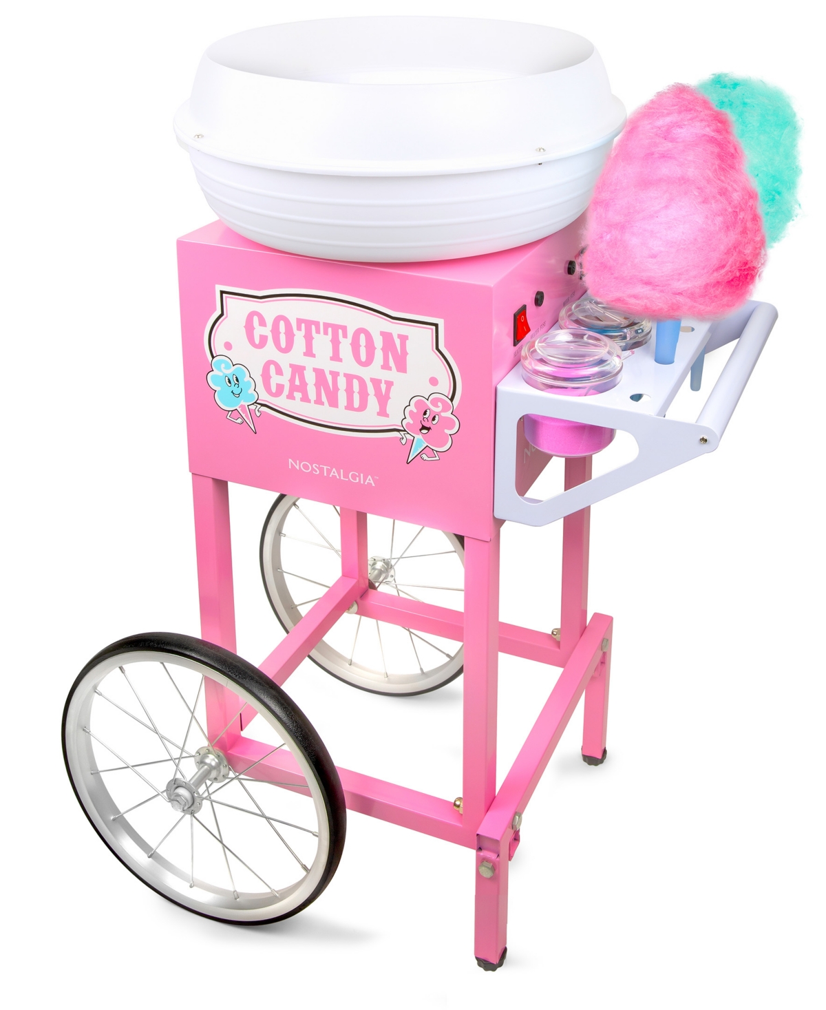 Nostalgia 18.1" Professional Cotton Candy Cart In Pink