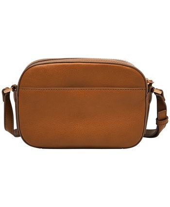 Sac à Main FOSSIL Liza Camera Bag En Cuir Jaune Doré - Neuf Avec étiquettes - Bandoulière Ajustable Avec Poche Carte