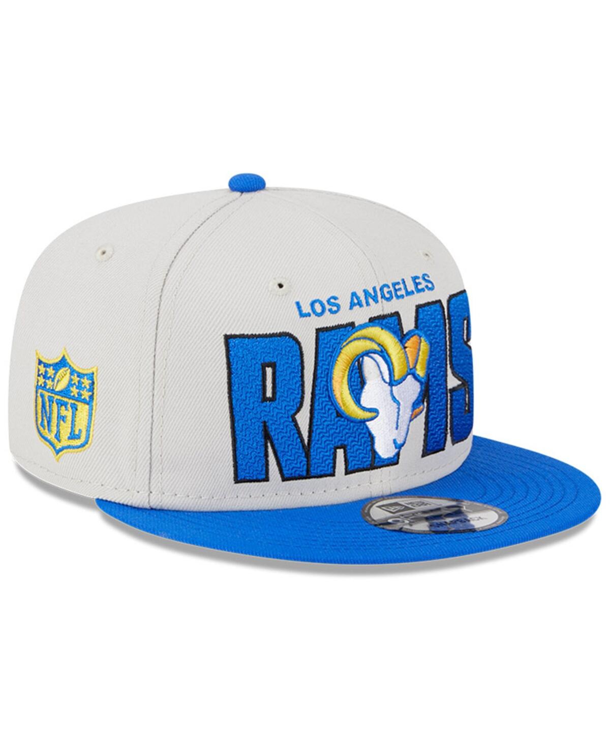 NEW ERA MEN'S NEW ERA STONE, ROYAL LOS ANGELES RAMS 2023 NFL DRAFT 9FIFTY SNAPBACK ADJUSTABLE HAT