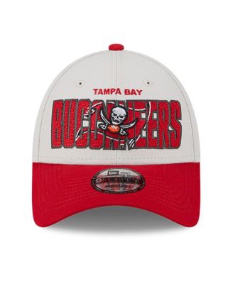 Men's Stone, Red Tampa Bay Buccaneers 2023 NFL Draft 9FORTY Adjustable Hat