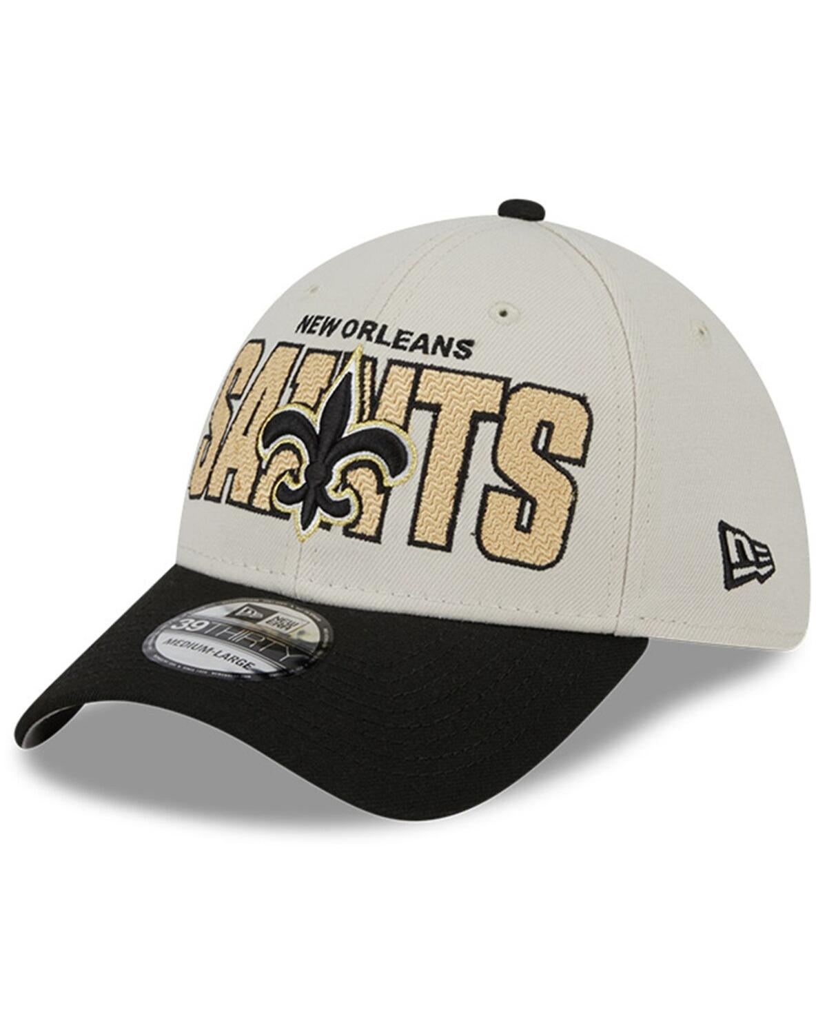 Men's New Era Black New Orleans Saints 2023 Nfl Draft 39THIRTY Flex Hat - Black