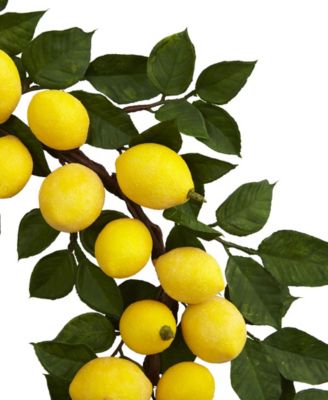 24" Artificial Lemon Wreath