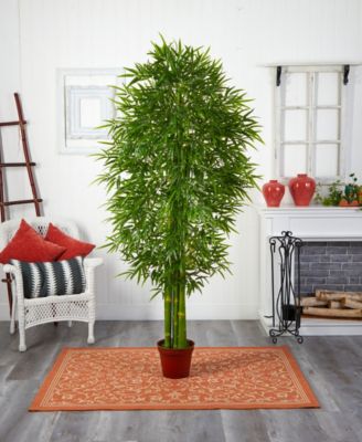 Nearly Natural 7' Indoor/Outdoor UV-Resistant Artificial Bamboo Tree
