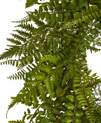 24'' Mixed Fern Artificial Wreath