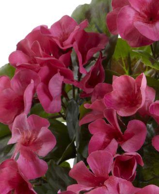 4-Pc. Geranium UV-Resistant Indoor/Outdoor Artificial Bush Set