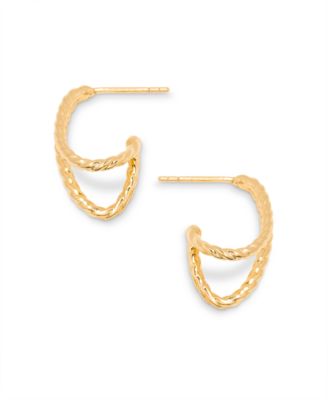 14K Gold-Plated Vermeil Chandler Hoops