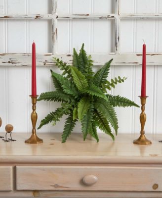 14" Boston Fern Artificial Plant, Set of 6 
