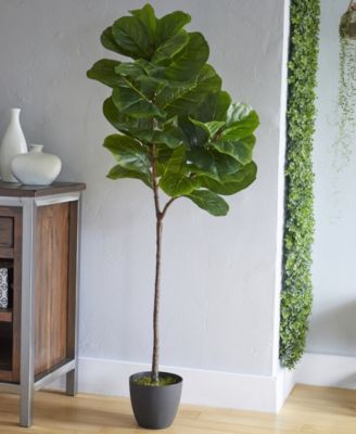 59in. Fiddle Leaf Artificial Tree Real Touch