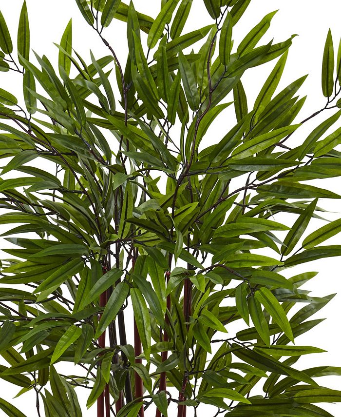Nearly Natural 4' Bamboo Silk Tree w/ Planter Macy's
