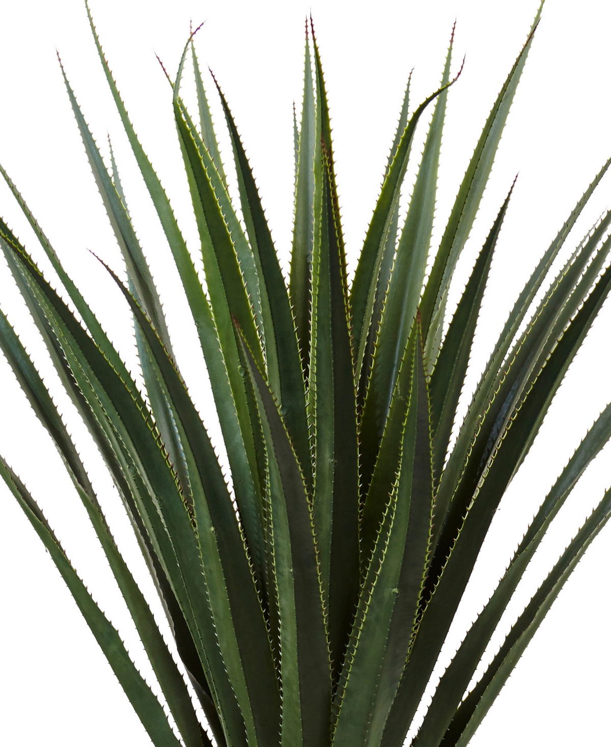 Nearly Natural H Spiked Artificial Agave in Cement Planter