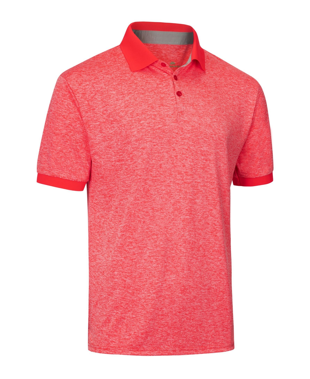Men's Designer Golf Polo Shirt - Salmon red