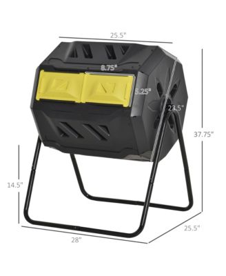 Tumbling Compost Bin Outdoor 360°,