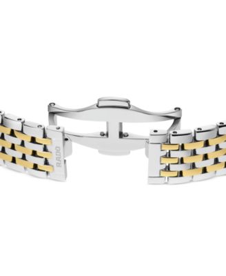 Women's Swiss Florence Classic Diamond (1/20 ct. t.w.) Two-Tone Stainless Steel Bracelet Watch 30mm