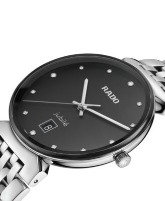 Women's Swiss Florence Classic Diamond (1/20 ct. t.w.) Stainless Steel Bracelet Watch 38mm