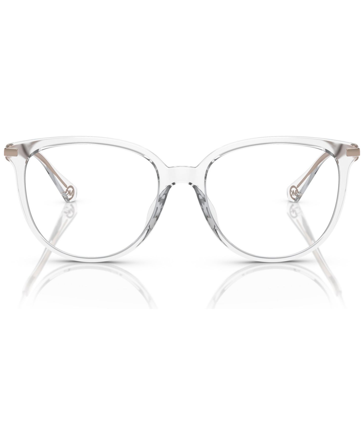 Женские очки Michael Kors Woman Round Plastic MK4106U Westport Eyeglasses, цвет: Прозрачный — фото 2