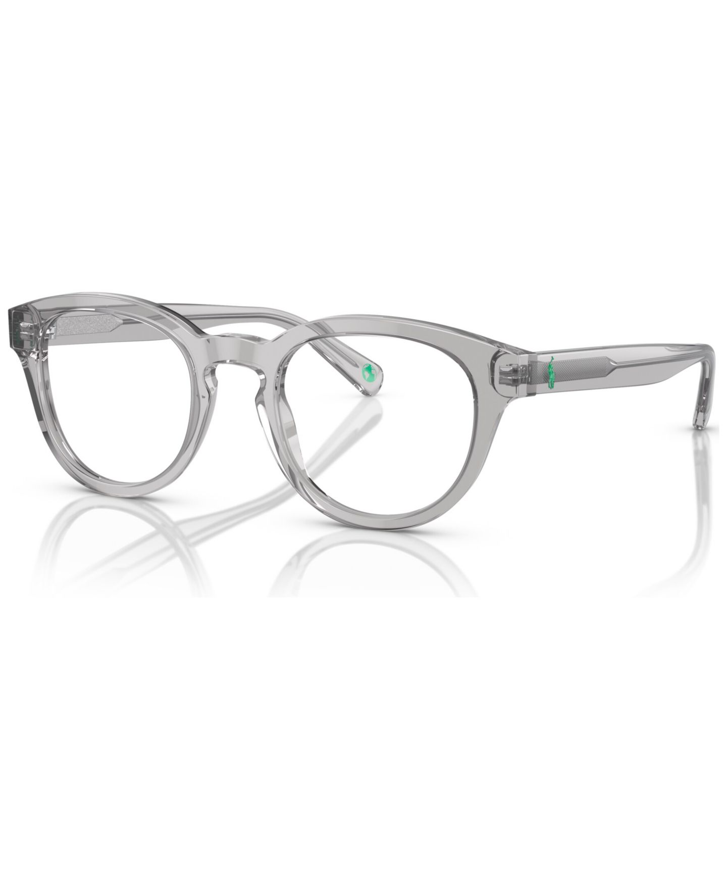 Мужские очки Polo Ralph Lauren Man Panthos Plastic PH2262 Eyeglasses, цвет: Блестящий прозрачный серый — фото 1