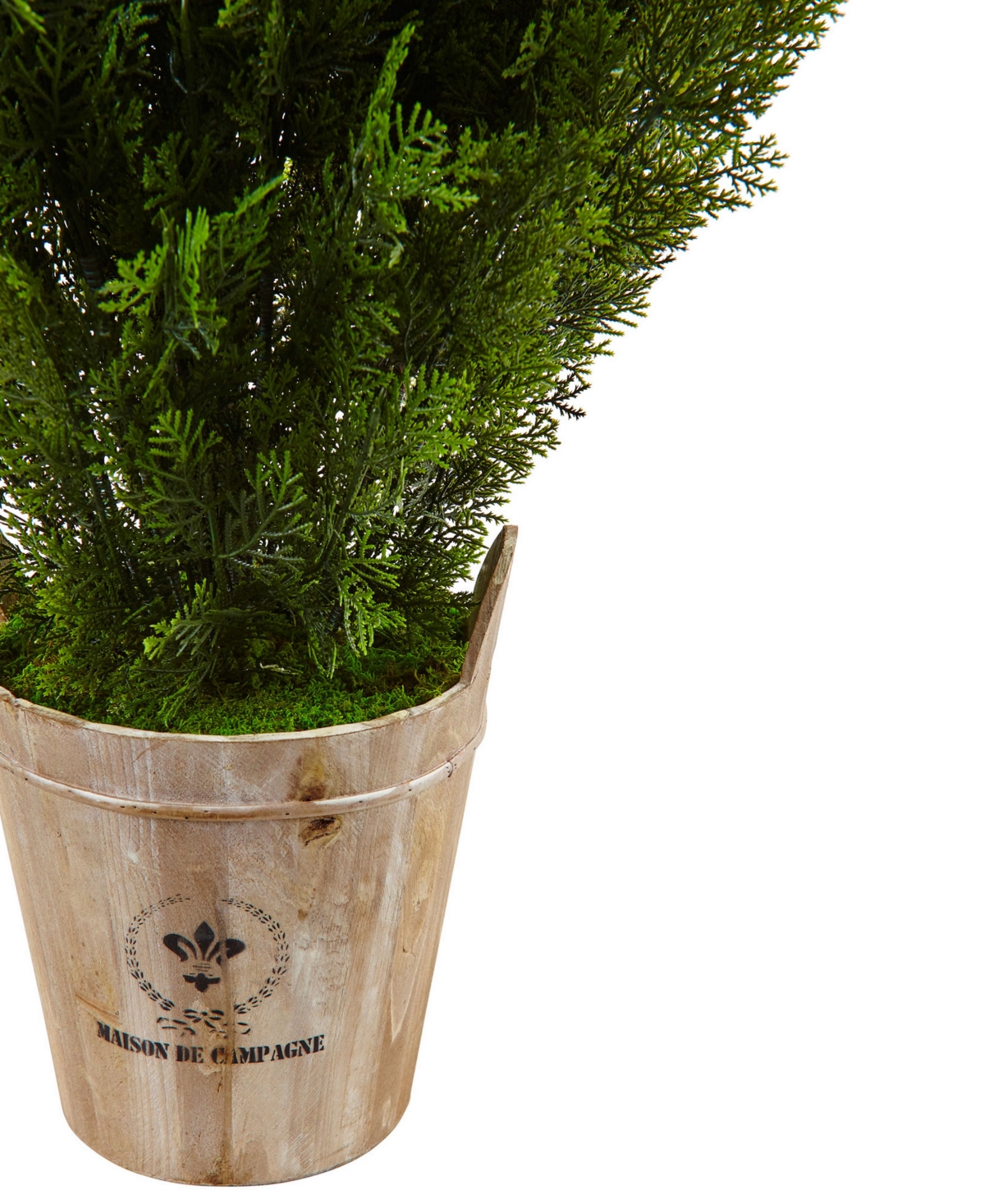 NEARLY NATURAL 3' CEDAR ARTIFICIAL PLANT IN BARREL PLANTER 