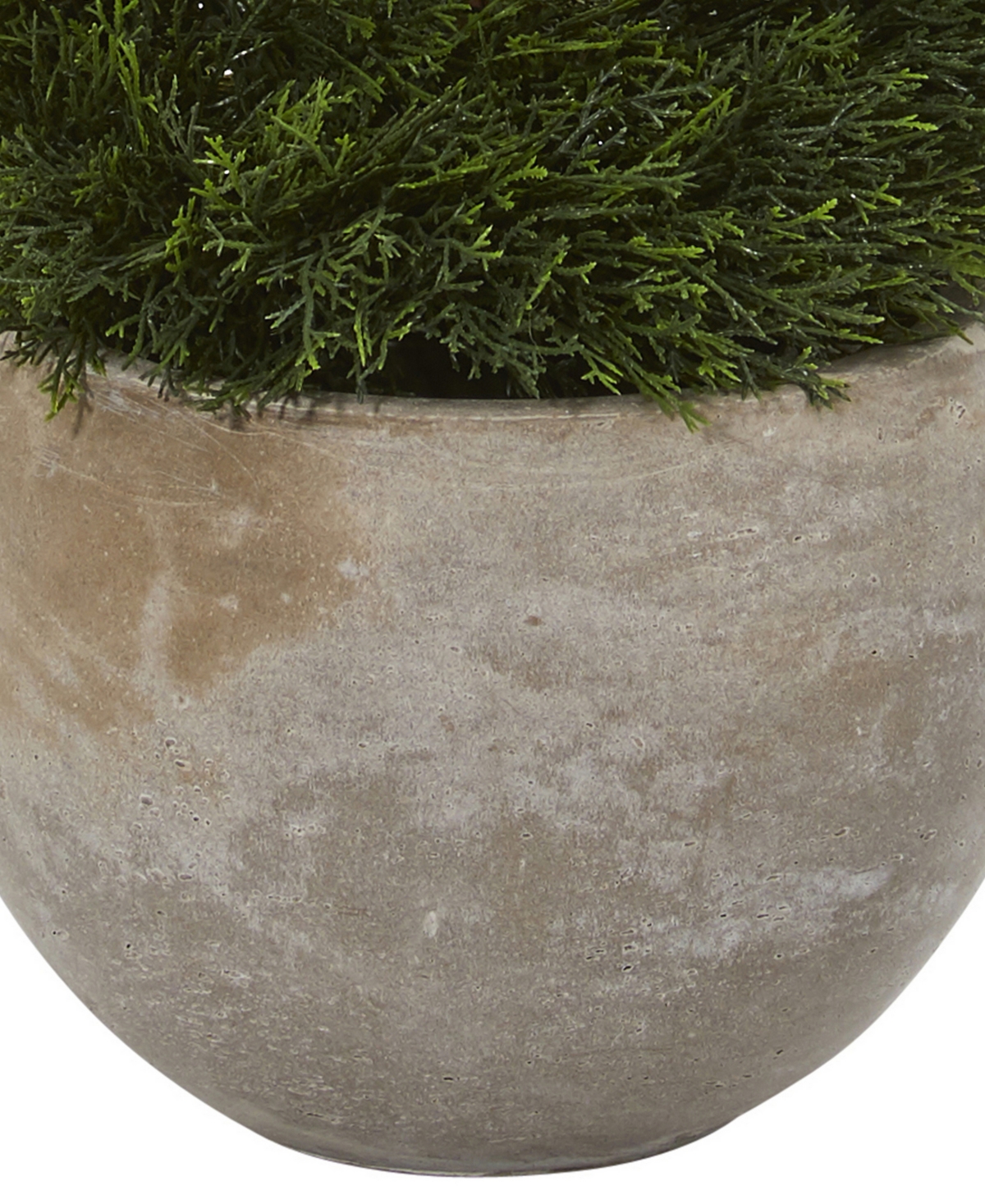 Nearly Natural Double Pond Cypress Spiral Artificial Tree in Sand Colored Planter Uv Resistant