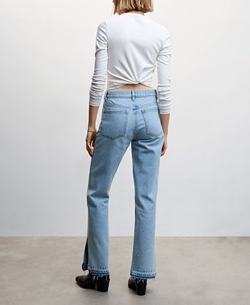 MANGO Women's Cotton Mom-Fit Jeans - Macy's