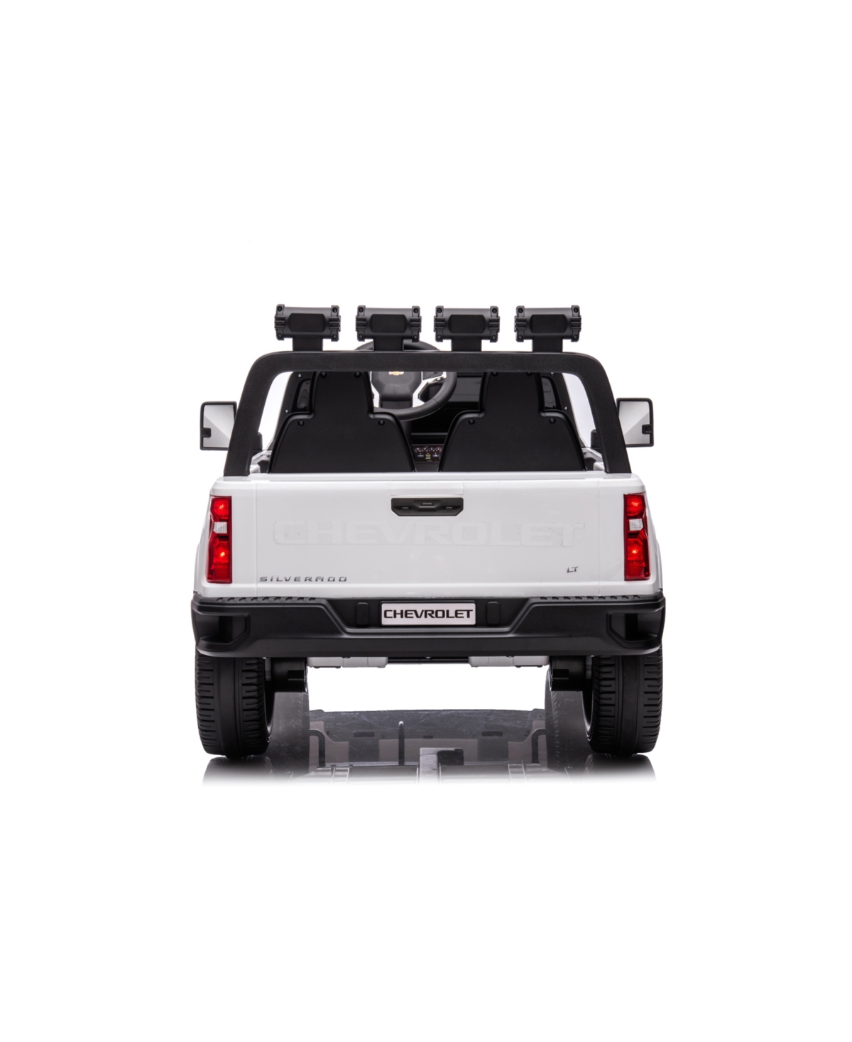 Shop Freddo 24v 4x4 Chevrolet Silverado 2 Seater Ride On Truck For Kids In White
