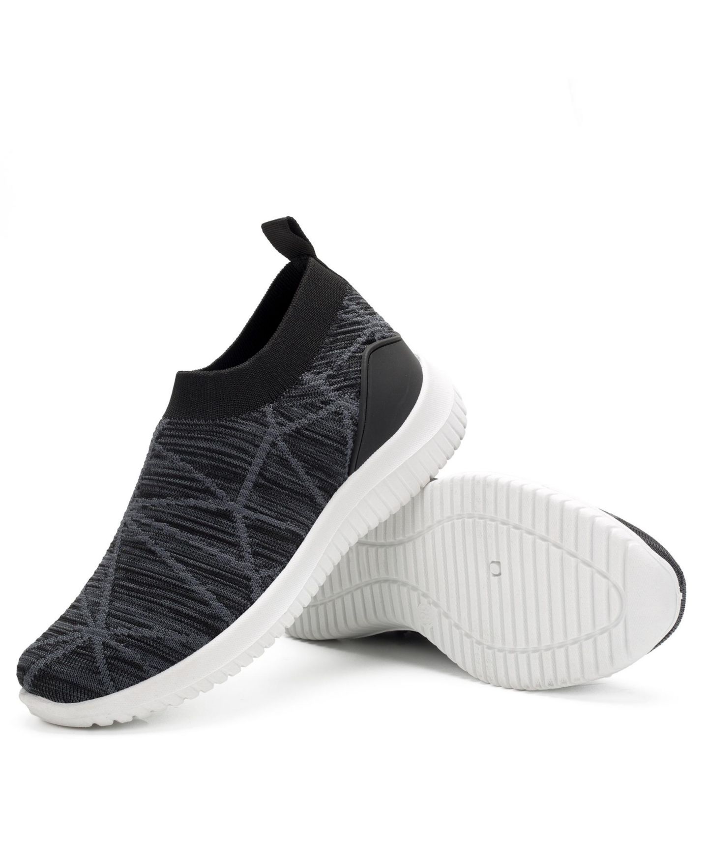 Женские кроссовки Mio Marino Casual Slip On Sneakers with Breathable Mesh, цвет: Чёрный — фото 1