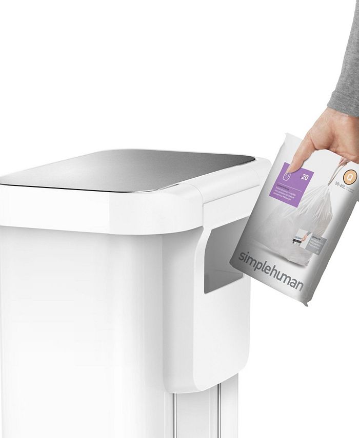 simplehuman Liner Rim Step Trash Can, 55 Liter Macy's