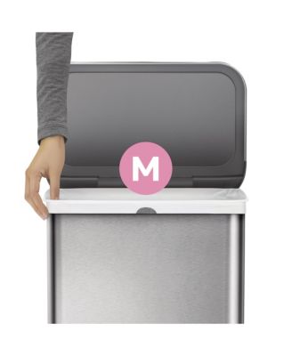 Code M 100pk Custom Fit Liners with 5 Quick Dispense Packs, 45L Kitchen Trash Bag Liners