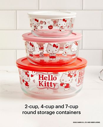 Hello Kitty x Pyrex Glass Storage Containers (Set of 3)