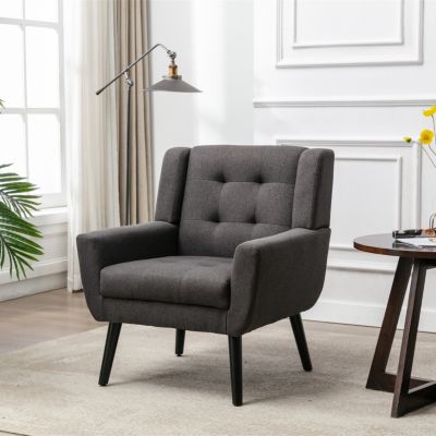 Streamdale Soft Linen Accent Chair for Living Room or Bedroom