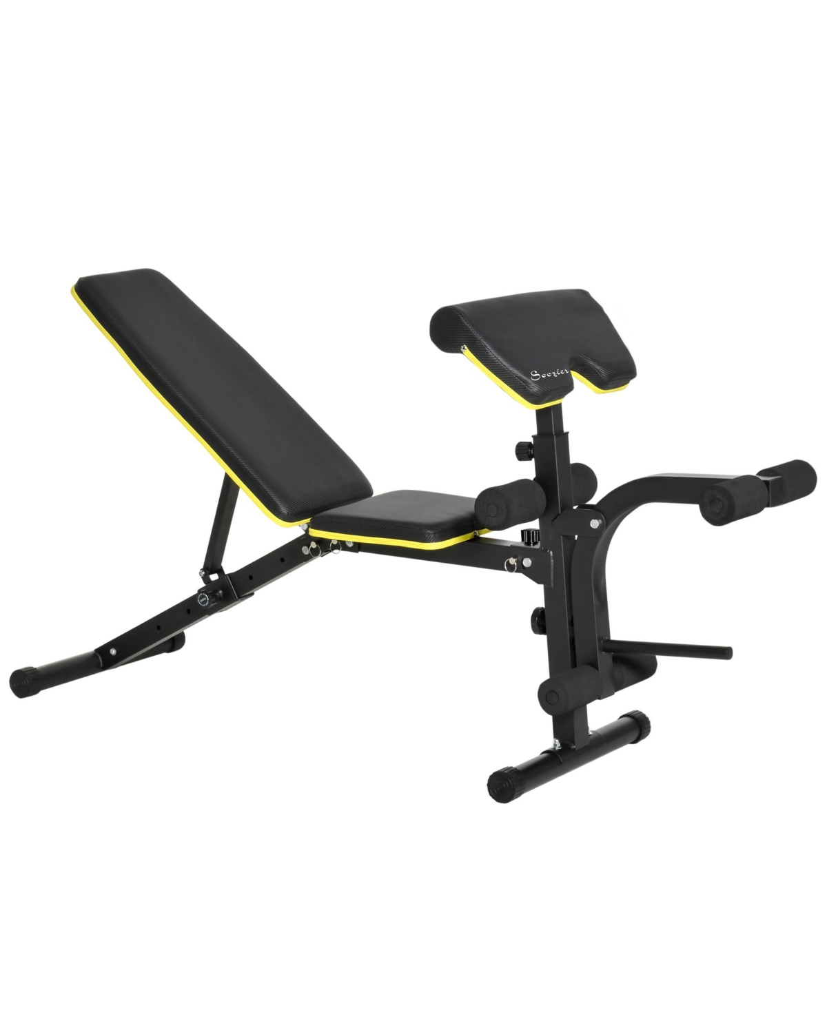 Adjustable Workout Bench with Leg Extension and Curl, Ergonomic Foam, Dumbbell Bench for Home, Comfortable Padding, Exercise Bench Home Gym Eq