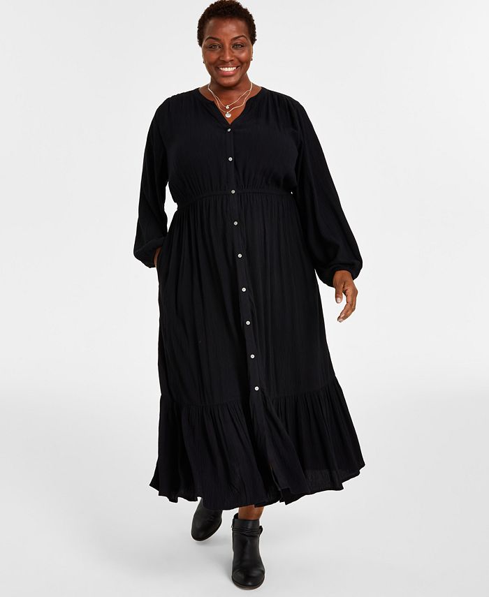 Black maxi dress macys discount