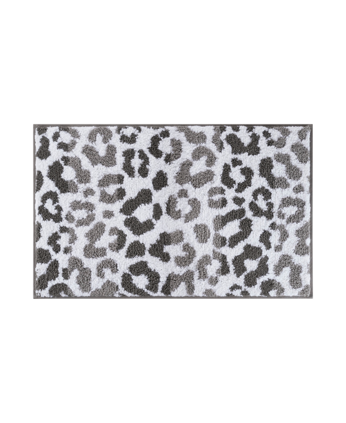 Juicy Couture Ombre Leopard 20" X 34" Bath Rug Bedding In Black/white