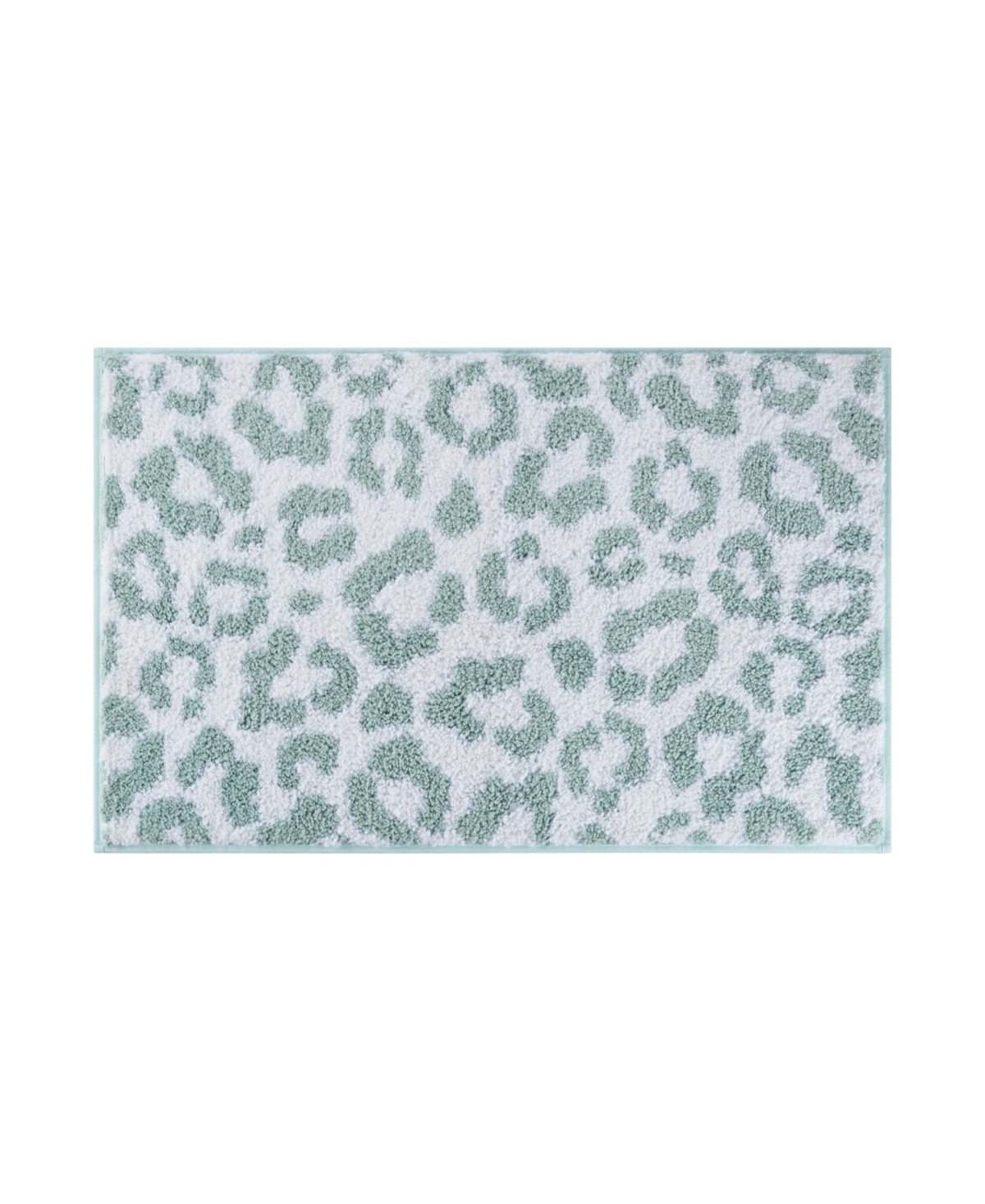 Juicy Couture Ombre Leopard 20" X 34" Bath Rug In Teal