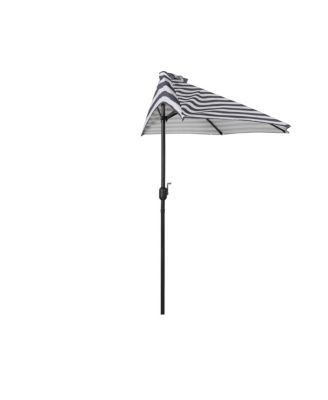 9 Ft Outdoor Patio Half Market Umbrella with Crank