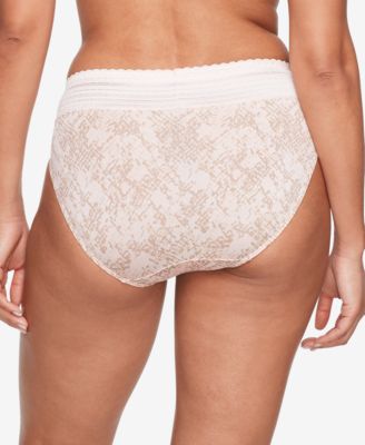 Women's No Pinching No Problems Dig-Free Comfort Waist with Lace Microfiber Hi-Cut 5109