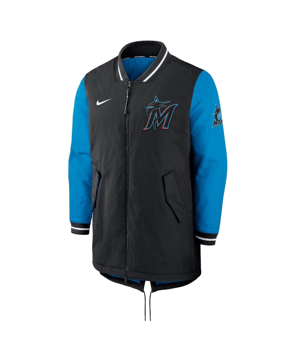 Men's NikeMiami Marlins Dugout Performance Full-Zip Jacket - Black