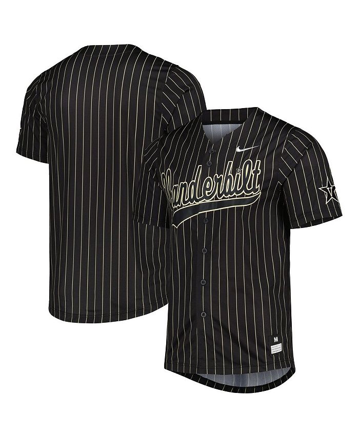 Men's Nike Charcoal Vanderbilt Commodores Replica Full-Button Baseball  Jersey