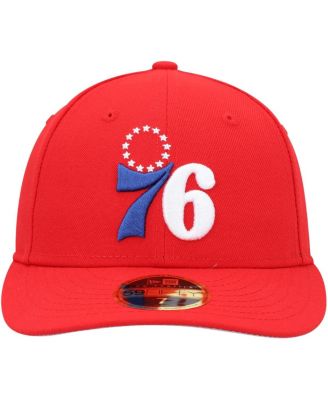 Men's Red Philadelphia 76ers Team Low Profile 59FIFTY Fitted Hat