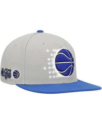 Men's Gray, Blue Orlando Magic Hardwood Classics Essentials 2.0 Snapback Hat