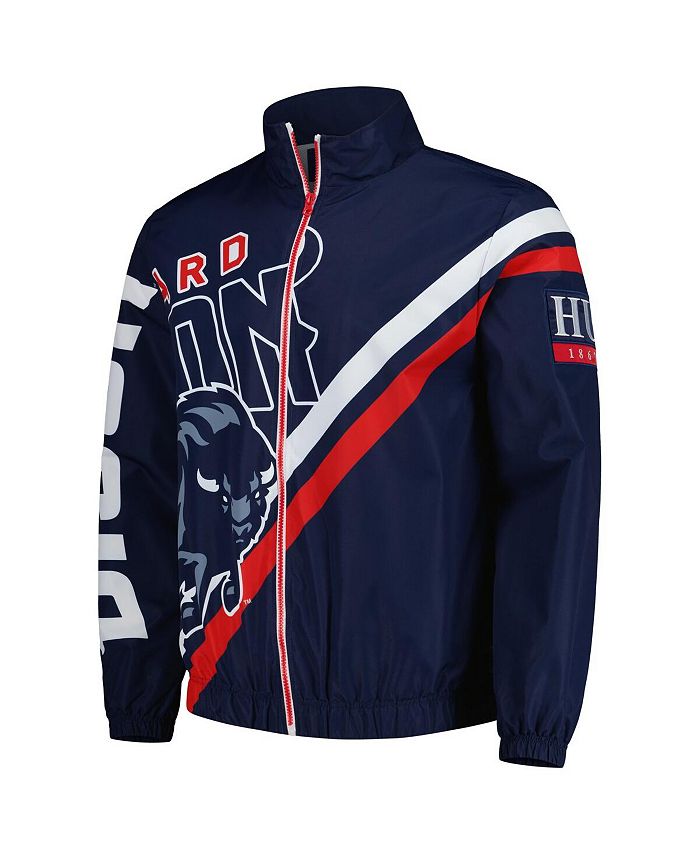 Mitchell & Ness Men's Exploded Logo Warm Up Jacket Bulls Jackets