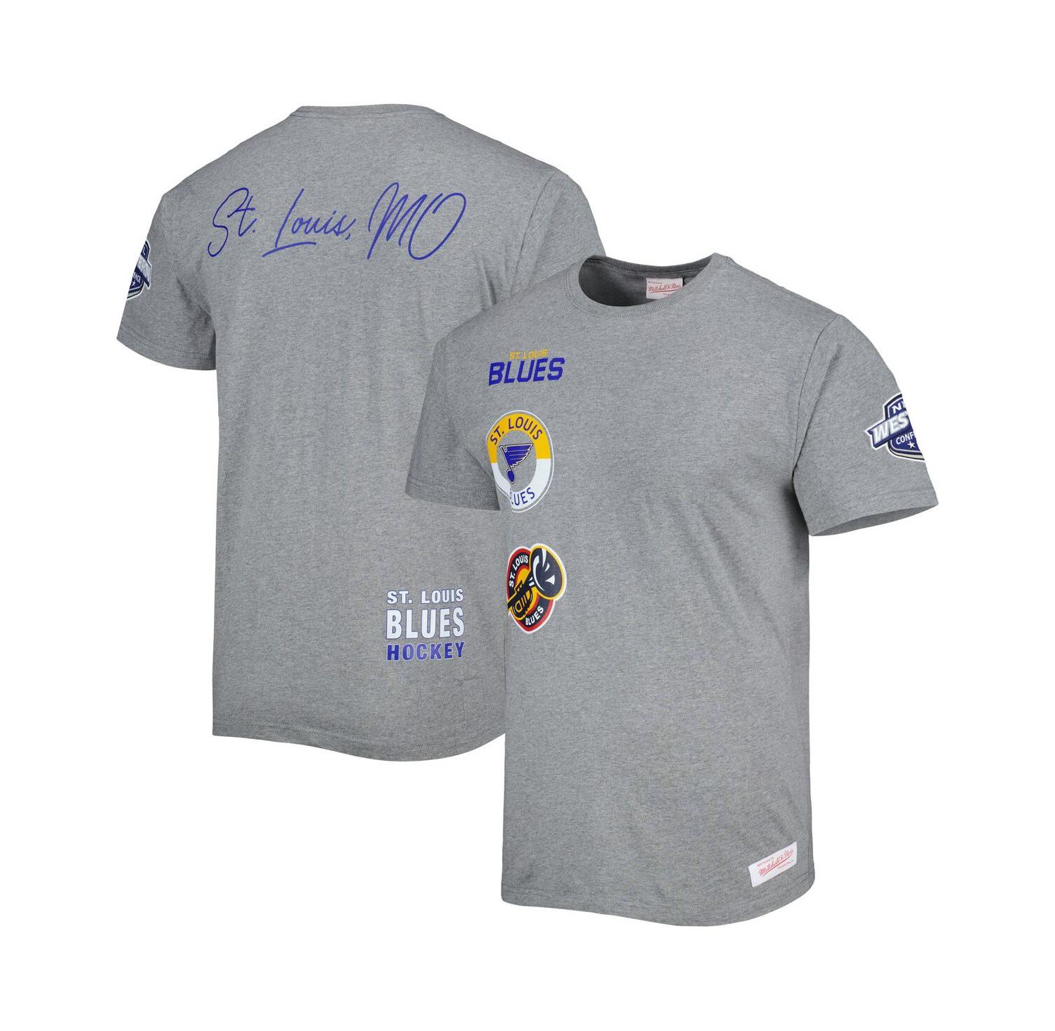 Men's Heather Gray St. Louis Blues City Collection T-shirt