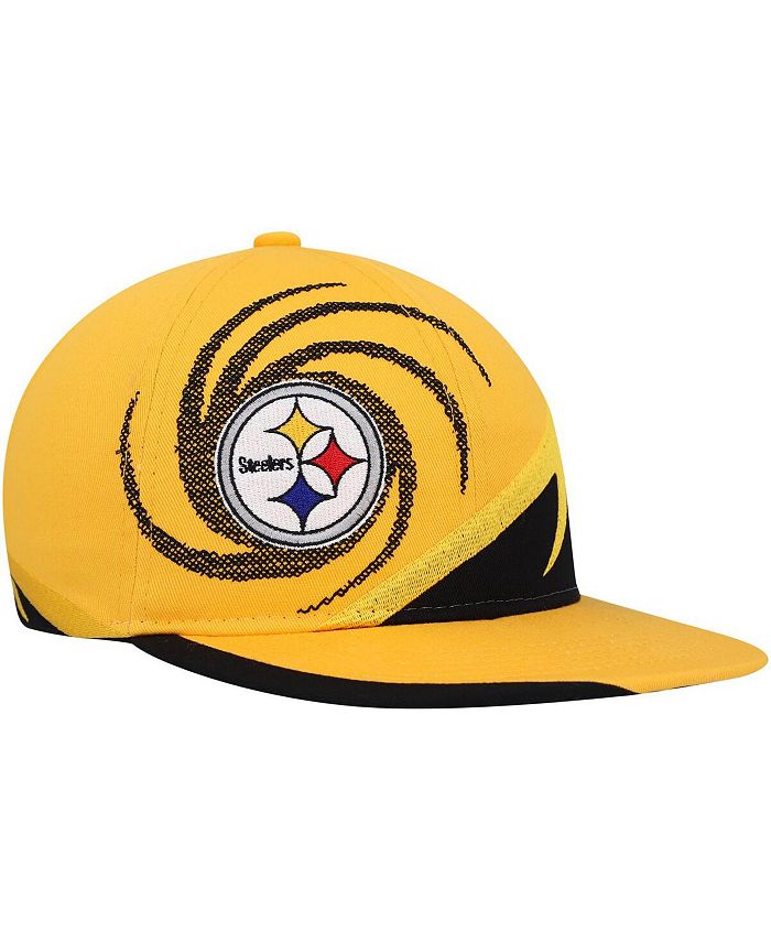 Mitchell & Ness Youth Boys and Girls Gold, Black Pittsburgh Steelers Spiral  Snapback Hat - Macy's