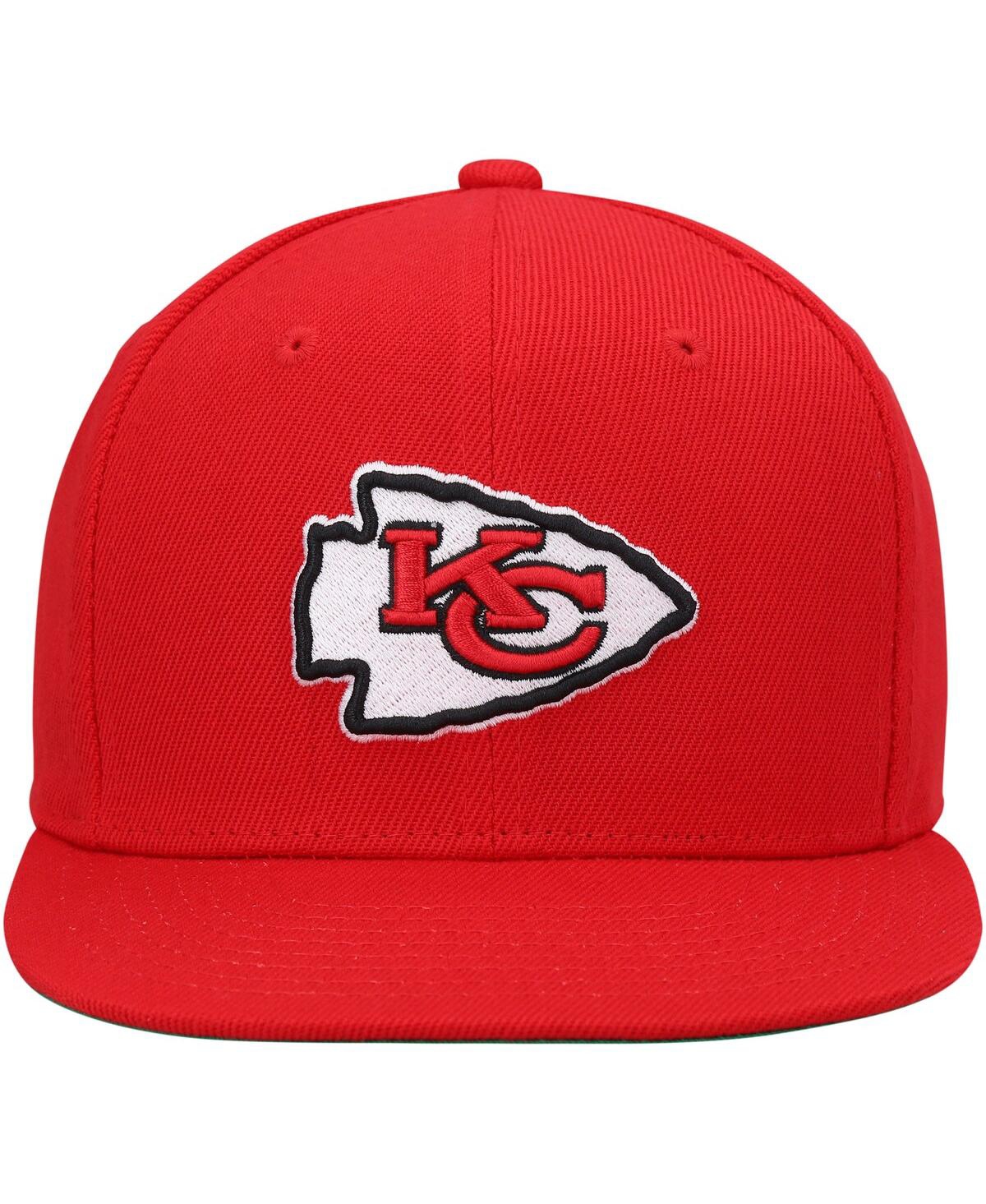 Mitchell & Ness Big Boys And Girls  Red Kansas City Chiefs Gridiron Classics Ground Snapback Hat In Red