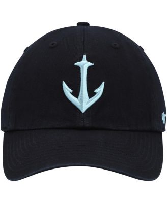 Women's Black Seattle Kraken Clean Up Adjustable Hat