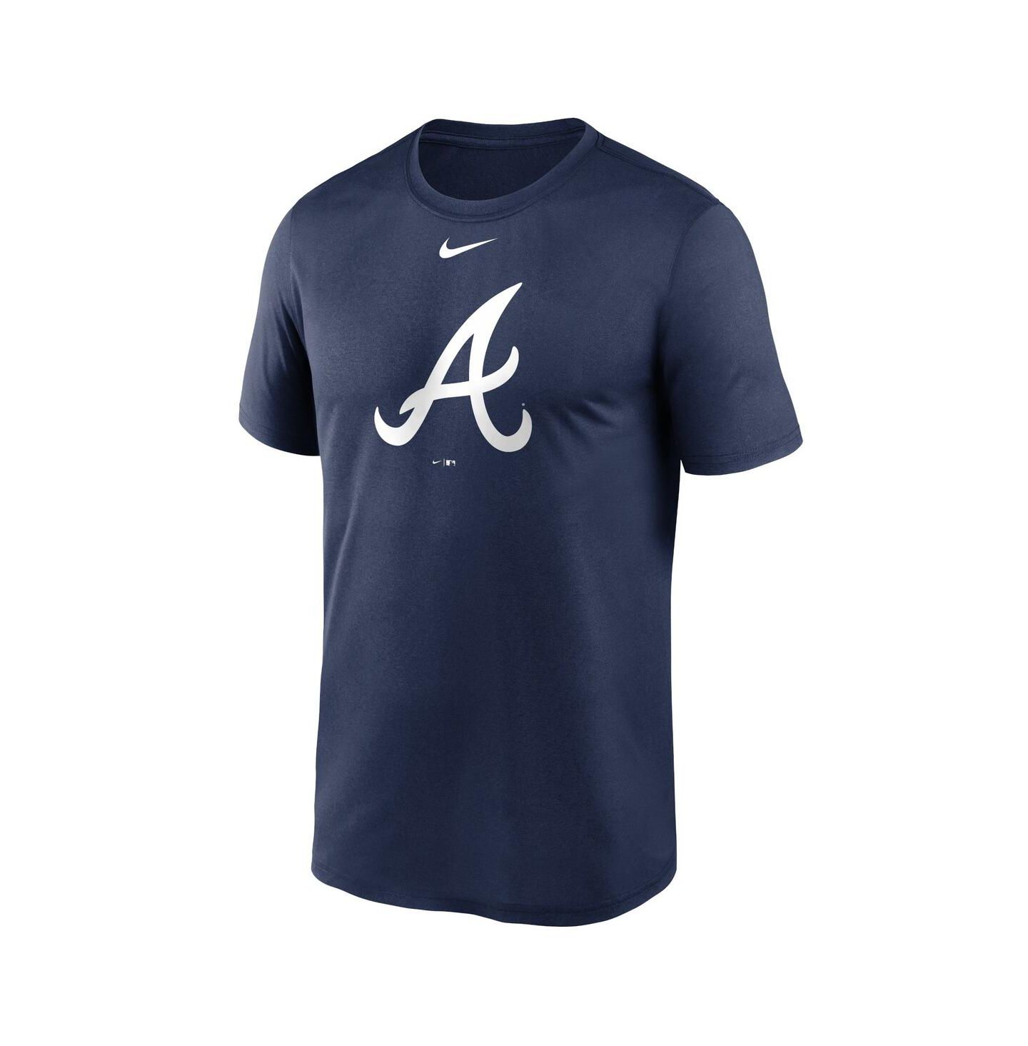 Мужская футболка Nike Navy Atlanta Braves New Legend Logo — фото 3