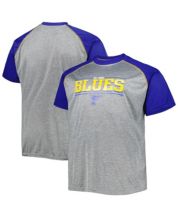 Women's G-III 4Her by Carl Banks Heather Gray St. Louis Blues Hockey Girls V-Neck Fitted T-Shirt Size: Extra Small