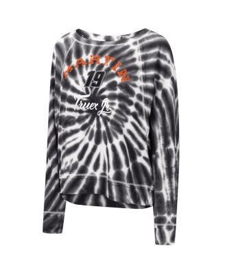 Women's Black Martin Truex Jr Punt Tri-Blend Long Sleeve T-shirt