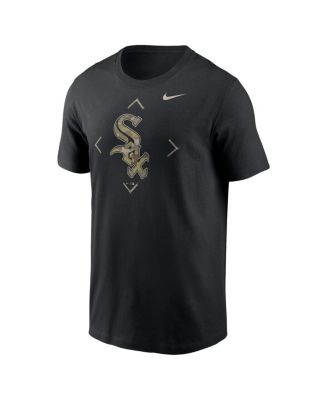 Men's Black Chicago White Sox Camo Logo T-shirt