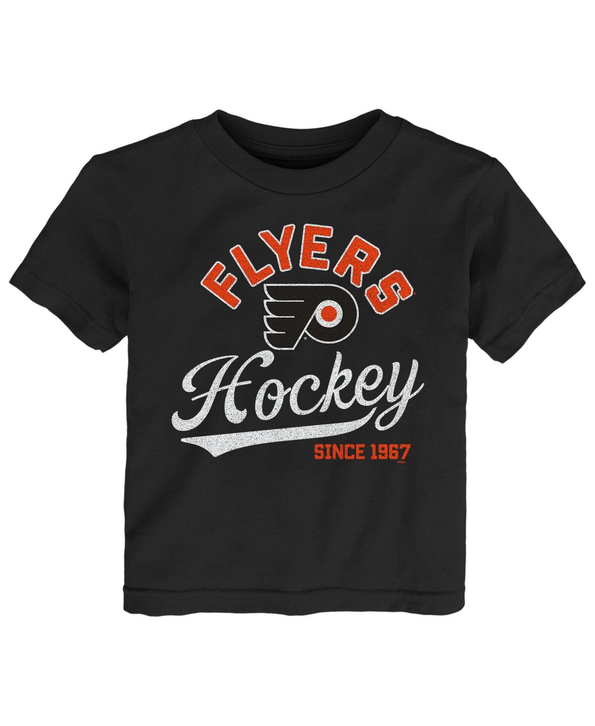 Shop Outerstuff Toddler Boys And Girls Black Philadelphia Flyers Take The Lead T-shirt