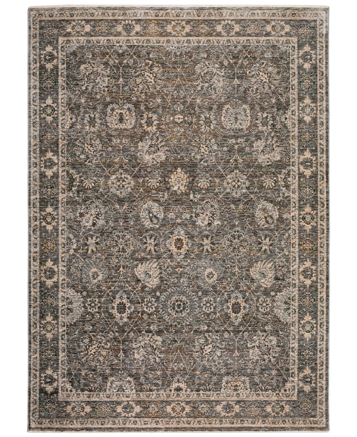 D Style Victoria VCT5 9' x 13' Area Rug - Gray